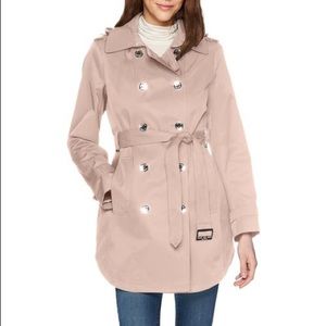 Calvin Klein blush pink trench coat